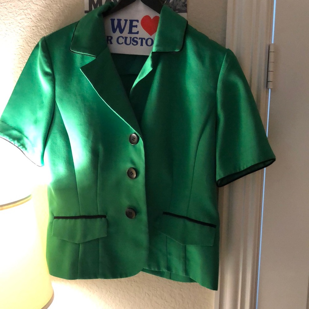vintage green blazer (short)